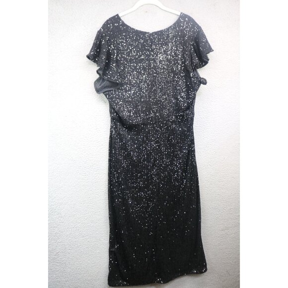 The Limited Black Allover Sequins Midi Dress-Size XL-New with Tags-City - Picture 11 of 15